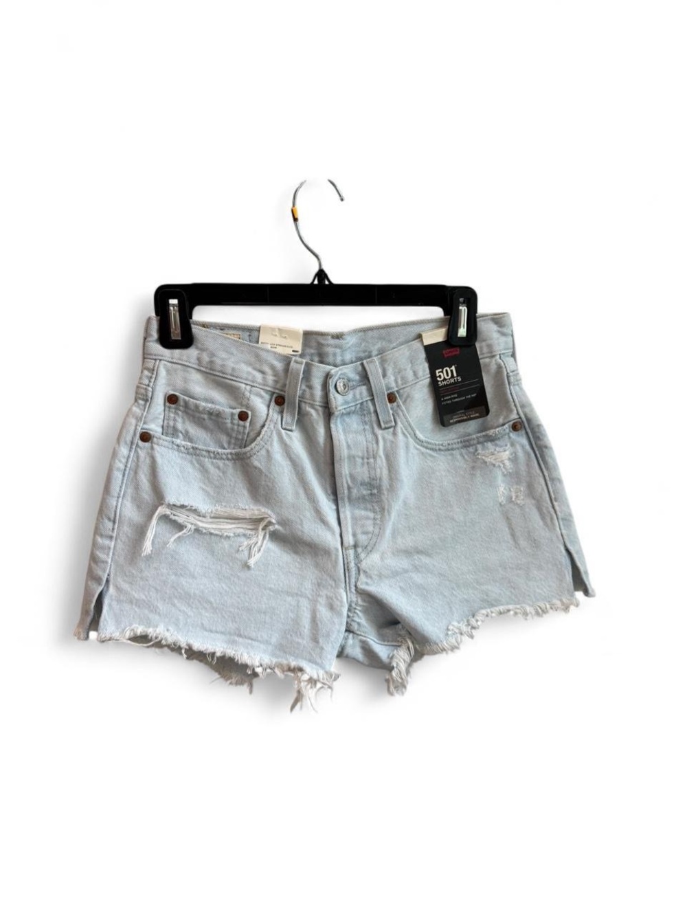Levi’s 501 Original High Rise Distressed Denim Cutoff Shorts